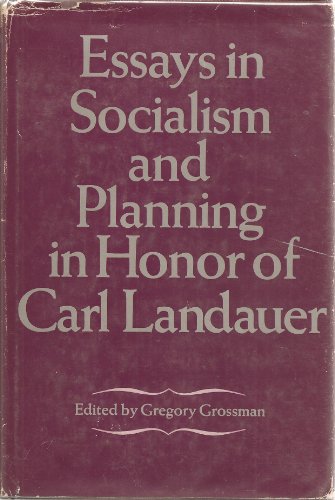 9780132836890: Essays in Socialism and Planning in Honour of Carl Landauer