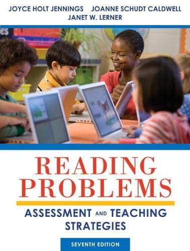 Imagen de archivo de Reading Problems: Assessment and Teaching Strategies a la venta por HPB-Red
