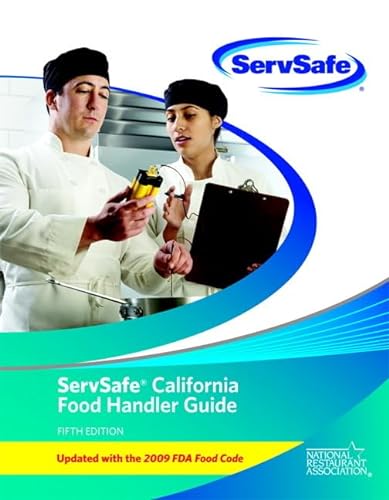 ServSafe California Food Handler Guide and Exam (English) Pack of 10 (includes exam answer Sheets) (9780132839327) by National Restaurant Association