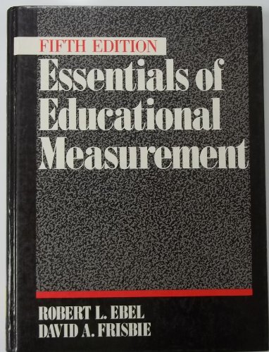 Beispielbild fr Essentials of Educational Measurement (5th Edition) zum Verkauf von Wonder Book