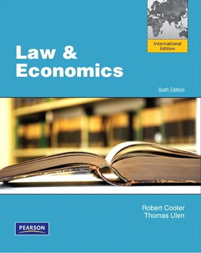 9780132846158: Law and Economics: International Edition