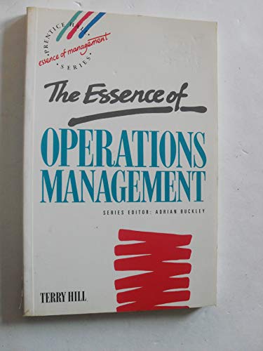 Stock image for Essence of Production Operations Management, The for sale by BookHolders