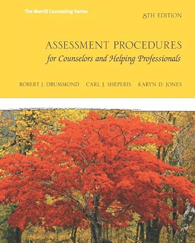 Beispielbild fr Assessment Procedures for Counselors and Helping Professionals (8th Edition) (Merrill Counselling) zum Verkauf von BooksRun
