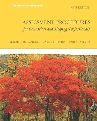 Stock image for Assessment Procedures for Counselors and Helping Professionals (8th Edition) (Merrill Counselling) for sale by BooksRun