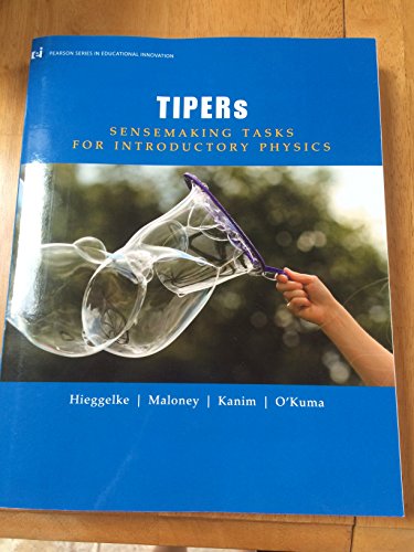Beispielbild fr TIPERs: Sensemaking Tasks for Introductory Physics (ei Pearson Series in Educational Innovation) zum Verkauf von BooksRun