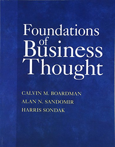 Stock image for Foundations of Business Thought for sale by ThriftBooks-Atlanta