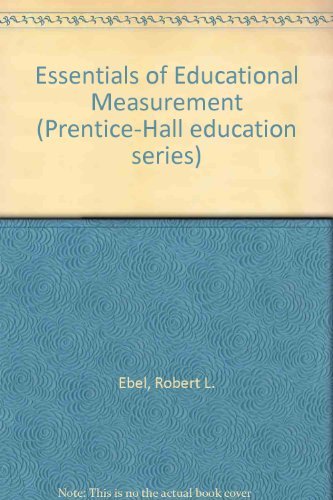 Stock image for Essentials of educational measurement (Prentice-Hall education series) for sale by WeSavings LLC