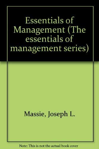 Stock image for Essentials of Management for sale by Wonder Book