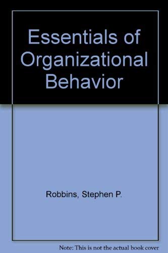 Beispielbild fr Essentials of Organizational Behavior zum Verkauf von WorldofBooks