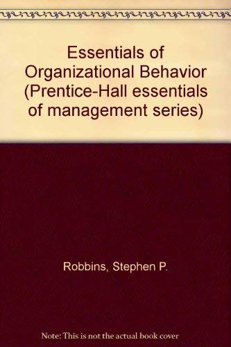 Imagen de archivo de Essentials of organizational behavior (Prentice Hall essentials of management series) a la venta por Wonder Book