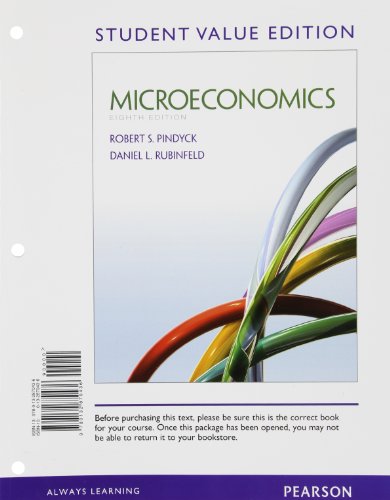 9780132870436: Microeconomics, Student Value Edition (8th Edition) (Pearson Series in Economics)