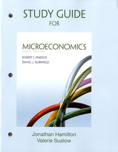 Beispielbild fr Study Guide for Microeconomics zum Verkauf von Wonder Book