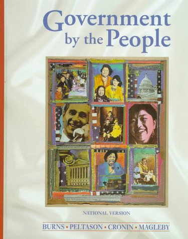 Imagen de archivo de Government by the People : National Version a la venta por Better World Books