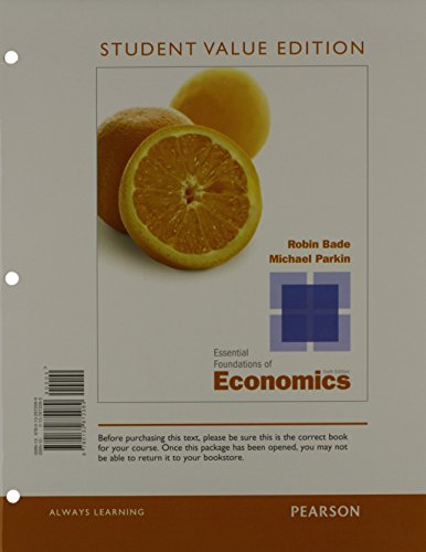 Stock image for Essential Foundations of Economics for sale by HPB-Red