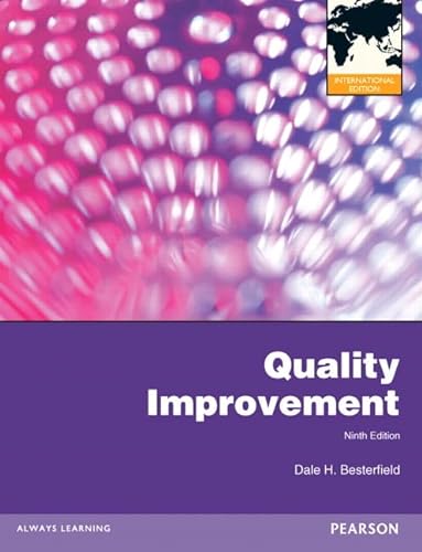 Stock image for Quality Improvement: International Edition for sale by Phatpocket Limited
