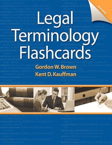 Printed Flashcards for Legal Terminology (9780132881388) by [???]