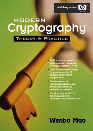 9780132887410: Modern Cryptography: Theory and Practice (paperback) (Hewlett-Packard Professional Books)