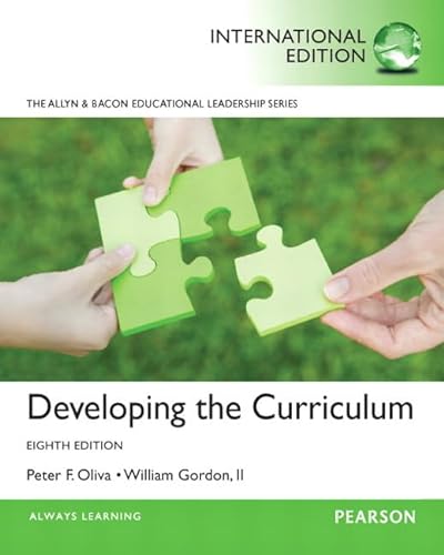 Stock image for Developing the Curriculum : International Edition for sale by Better World Books