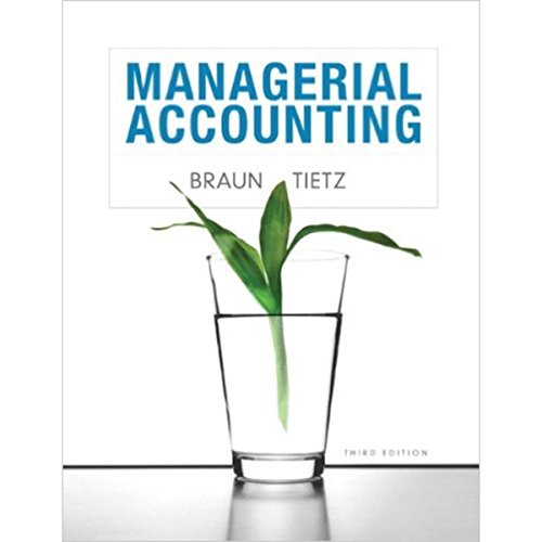 Imagen de archivo de Managerial Accounting a la venta por The Book Spot