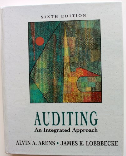 Imagen de archivo de Auditing : An Integrated Approach a la venta por Better World Books