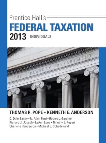 Beispielbild fr Prentice Hall's Federal Taxation 2013 Individuals zum Verkauf von PAPER CAVALIER US