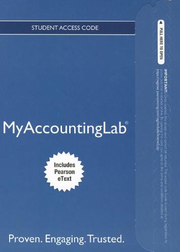 9780132891899: NEW MyAccountingLab with Pearson eText -- Access Card -- for Managerial Accounting