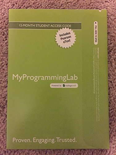 Stock image for MyProgrammingLab with Pearson eText -- Access Card -- for Java How to Program (early objects) (9th Edition) for sale by BookHolders