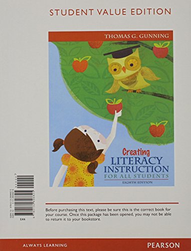 9780132896825: Creating Literacy Instruction for All Students: Student Value Edition