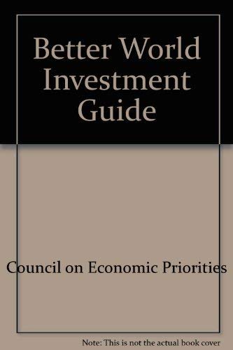 Beispielbild fr Better World Investment Guide zum Verkauf von Wonder Book