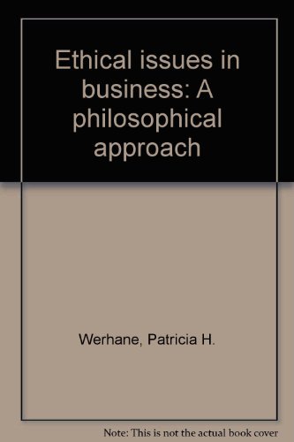 Stock image for Ethical issues in business: A philosophical approach for sale by Hawking Books