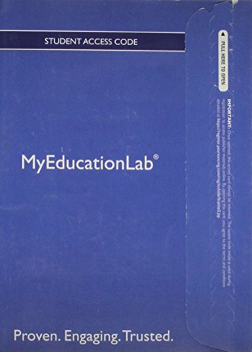 New Myeducationlab with Pearson Etext - Standalone Access Card - For Methods for Effective Teaching: Meeting the Needs of All Students (9780132908795) by Burden, Dr Paul R; Byrd, Professor David M