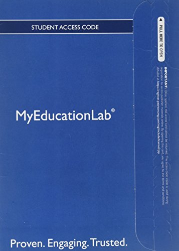 Beispielbild fr NEW MyEducationLab with Pearson eText -- Standalone Access Card -- for Educational Psychology: Windows on Classrooms zum Verkauf von Revaluation Books