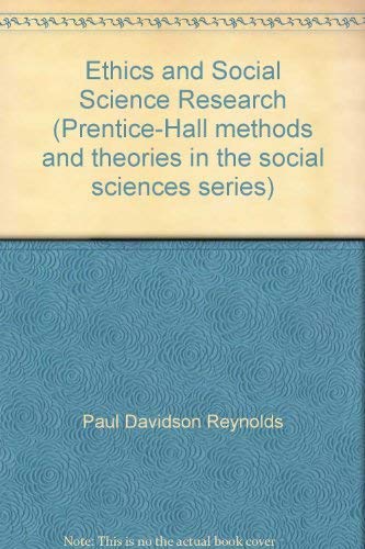 Stock image for Ethics and Social Science Research (Prentice-Hall Methods and Theories in the Social Sciences Series) for sale by Basement Seller 101