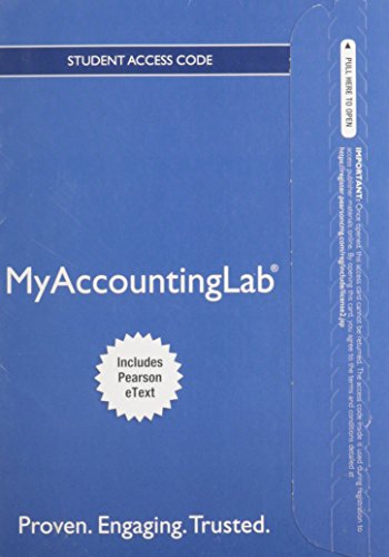 9780132913690: NEW MyLab with Pearson eText -- Access Card -- for Accounting: The Financial Chapters