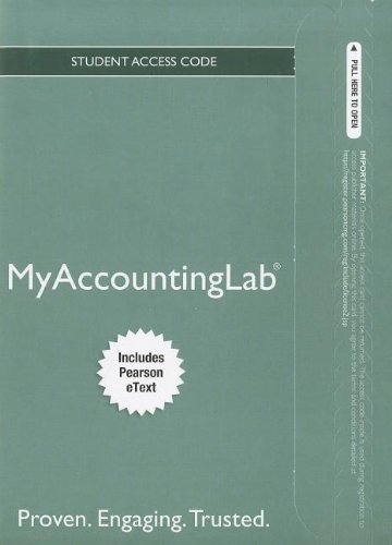 9780132913737: NEW MyAccountingLab with Pearson eText -- Access Card -- for Financial & Managerial Accouting (MyAccountingLab (Access Codes))