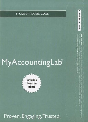 9780132913737: Myaccountinglab With Pearson Etext Access Card