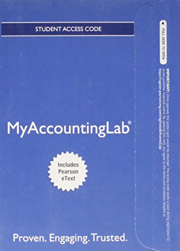 MyAccountingLab for Financial & Managerial Accounting, Ch 1-15 (Financial Chapters) Student Access Code, Includes Pearson eText (MyAccountingLab (Access Codes)) (9780132913768) by Horngren, Charles T; Oliver, M Suzanne