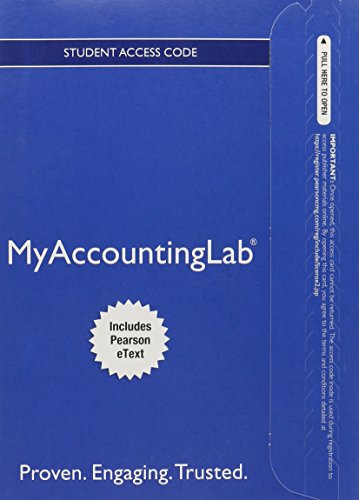 MyAccountingLab for Introduction to Financial Accounting Student Access Code, Includes Pearson eText (MyAccountingLab (Access Codes)) (9780132914956) by Horngren, Charles T; Sundem, Gary L; Elliott, John A; Philbrick, Donna