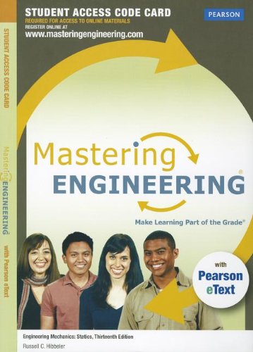 Stock image for MasteringEngineering with Pearson eText -- Access Card -- for Engineering Mechanics: Statics for sale by Wrigley Books