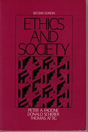 Beispielbild fr Ethics and Society zum Verkauf von Wonder Book