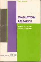 Stock image for Evaluation Research: Methods of Assessing Program Effectiveness for sale by Wonder Book