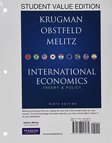 9780132925884: Student Value Edition for International Economics Plus New Myeconlab with Pearson Etext -- Access Card Package (1-Semester Access)