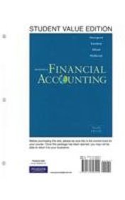 9780132925952: Introduction to Financial Accounting + Myaccountinglab Includes Pearson Etext Student Access Card