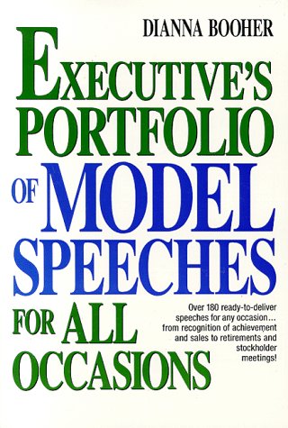 9780132933179: Executive's Portfolio of Model Speeches for All Occasions