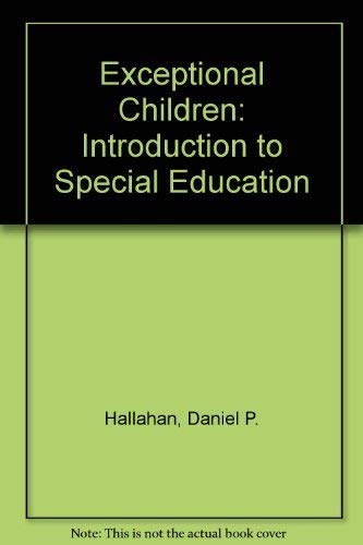 Beispielbild fr Exceptional Children : Introduction to Special Education zum Verkauf von Better World Books: West