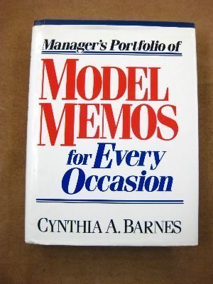 Imagen de archivo de Manager's Portfolio of Model Memos for Every Occasion a la venta por SecondSale