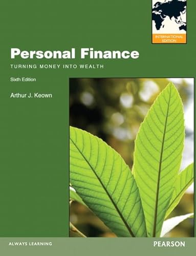 9780132941280: Personal Finance: Turning Money into Wealth: International Edition