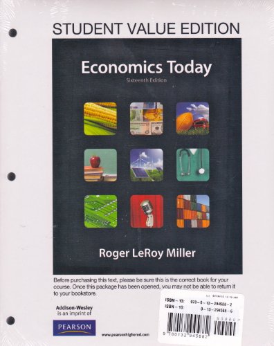 9780132945882: Student Value Edition for Economics Today Plus New Myeconlab With Pearson Etext Access Card (2-semester Access) Package