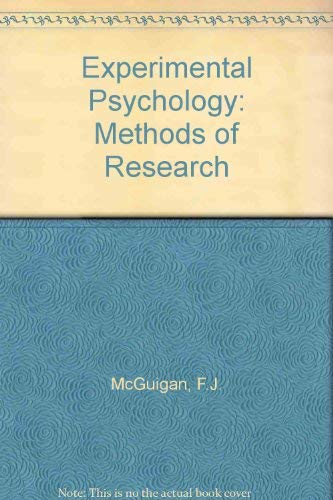 9780132950237: Experimental Psychology: Methods of Research