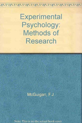 9780132950237: Experimental psychology: Methods of research